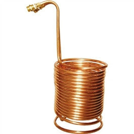 Wort Chiller 70' x 3/8" with Brass Fittings