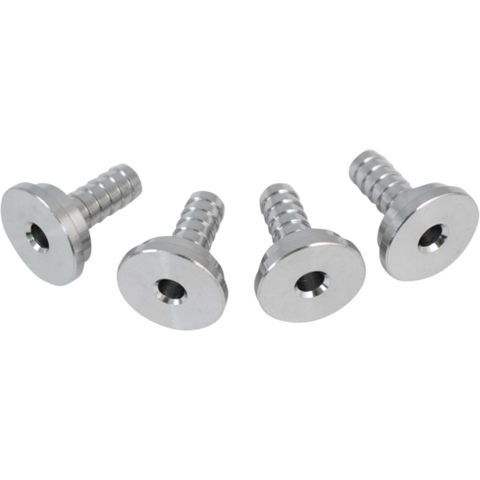 Komos 4-Pack of 1/4" Stainless Tailpieces