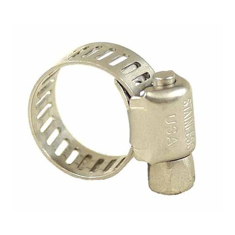 Stainless Steel Screw Hose Clamp  (3/8" to 7/8" OD)